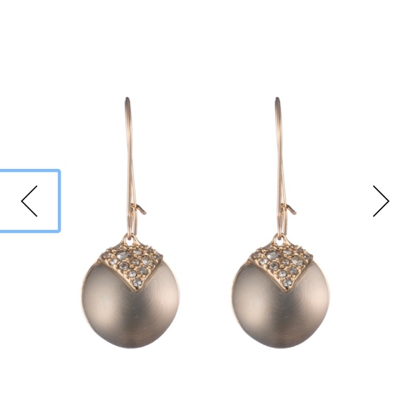 NEW Alexis Bittar Swarovski Encrusted Lucite Origami Inlay Earring PLUM - Picture 3 of 7